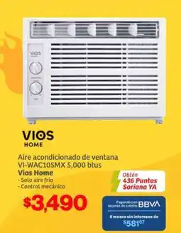 Soriana Híper Aire acondicionado de ventana VI-WAC105MX 5,000 btus oferta