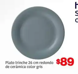 Soriana Híper Plato trinche 26 cm redondo oferta