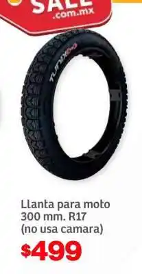 Soriana Híper Llanta para moto 300 mm. R17 (no usa camara) oferta