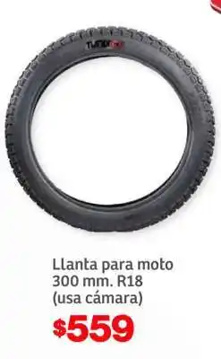 Soriana Híper Llanta para moto 300 mm. R18 oferta