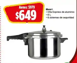 Bodega Aurrerá Ekco Olla Express de aluminio oferta
