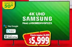 Bodega Aurrerá Samsung 50 4K UHD Smart TV oferta