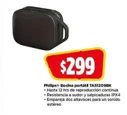 Bodega Aurrerá Philips Bocina portátil TAS1209BK oferta