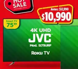 Bodega Aurrerá JVC 4K UHD Smart TV 75 oferta