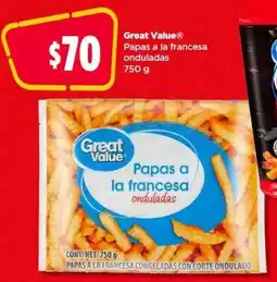 Bodega Aurrerá Great Value Papas a la Francesa onduladas oferta