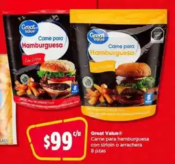 Bodega Aurrerá Great Value Carne para hamburguesa oferta