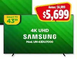 Bodega Aurrerá Samsung 4k uhd smart tv 43 oferta