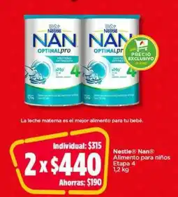 Bodega Aurrerá Nestlé Nan Alimento para niños Etapa 4 oferta