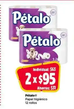 Bodega Aurrerá Pétalo Papel Higiénico oferta