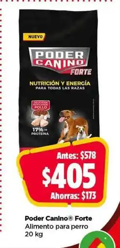 Bodega Aurrerá Poder Canino Forte oferta