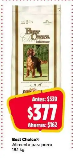 Bodega Aurrerá Best Choice Alimento para perro 18.1 kg oferta