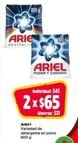 Bodega Aurrerá Ariel detergente en polvo oferta