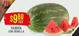 Soriana Híper Sandía con semilla oferta