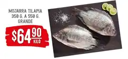 Soriana Híper Mojarra tilapia oferta
