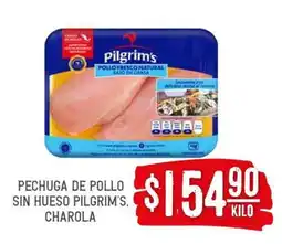 Soriana Híper PECHUGA DE POLLO SIN HUESO PILGRIM'S, CHAROLA oferta