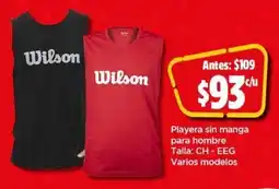 Playera sin manga para hombre