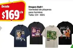 Dragon ball variedad de playeras para hombre