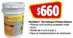 Meridian tecnohogar pintura blanca