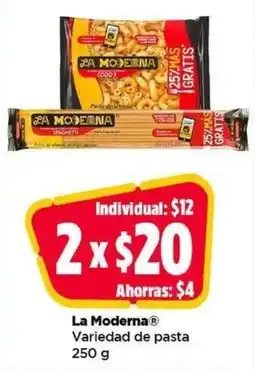 Bodega Aurrerá La Moderna Variedad de pasta oferta