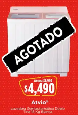 Bodega Aurrerá Atvio Lavadora Semiautomática Doble Tina Blanca oferta