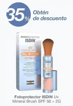 Soriana Híper Fotoprotector ISDIN Uv Mineral Brush SPF 50+ 2G oferta