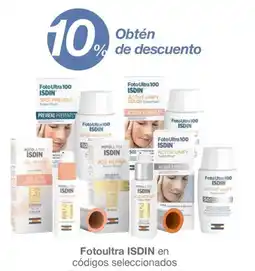 Fotoultra ISDIN en códigos seleccionados