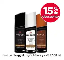 Cera calz Nugget negra, blanca y café