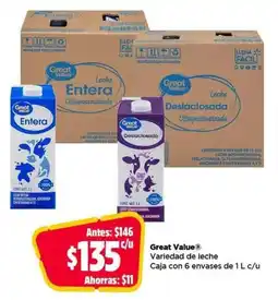 Bodega Aurrerá Great Value Variedad de leche oferta