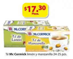 Zorro Té Mc Cormick limón y manzanilla oferta