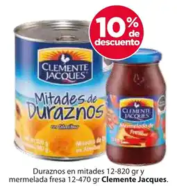 Zorro Duraznos en mitades y mermelada fresa Clemente Jacques oferta