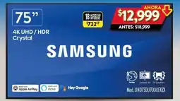 Walmart Samsung 4K UHD / HDR Crystal oferta