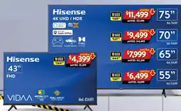 Walmart Hisense 4K UHD / HDR oferta