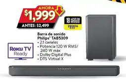 Walmart Barra de sonido Philips TAB5309 oferta