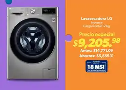 Sam's Club Lavasecadora LG Inverter Carga frontal oferta