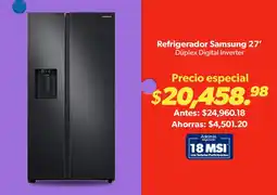 Sam's Club Refrigerador Samsung 27' Dúplex Digital Inverter oferta