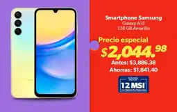Sam's Club Smartphone Samsung Galaxy A15 128 GB Amarillo oferta