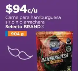 Chedraui Selecto brand carne para hamburguesal sirloin o arrachera oferta