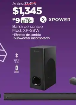 Chedraui Xpower Barra de Sonido oferta