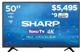 Chedraui Sharp Roku TV 4k oferta
