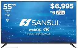Chedraui Sansui webOS 4K TV oferta