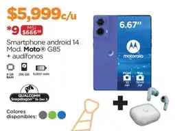 Chedraui Smartphone android 14 Mod. Moto G85 + audífonos oferta