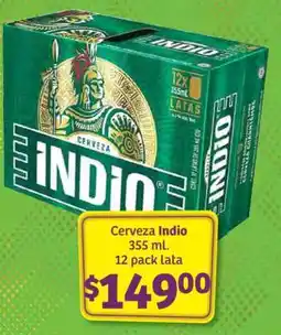 Soriana Súper Cerveza Indio oferta