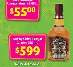 Soriana Súper Whisky Chivas Regal oferta