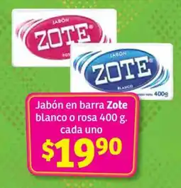 Soriana Súper Jabón en barra Zote oferta