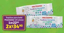 Soriana Súper Toallitas para bebé Precissimo 120 piezas oferta