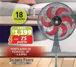 Soriana Súper Ventilador de Pedestal 18” - 6 Aspas oferta