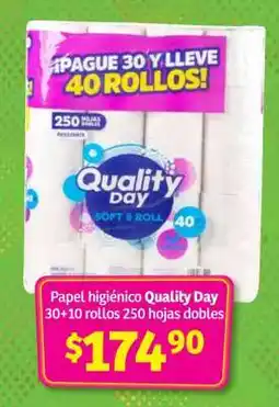 Soriana Súper Papel higiénico Quality Day oferta