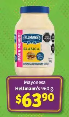 Soriana Híper Mayonesa Hellmann’s 960 g oferta