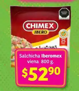 Salchicha Iberomex viena 800 g