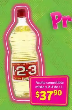 Soriana Súper Aceite comestible mixto 1-2-3 de 1 L oferta